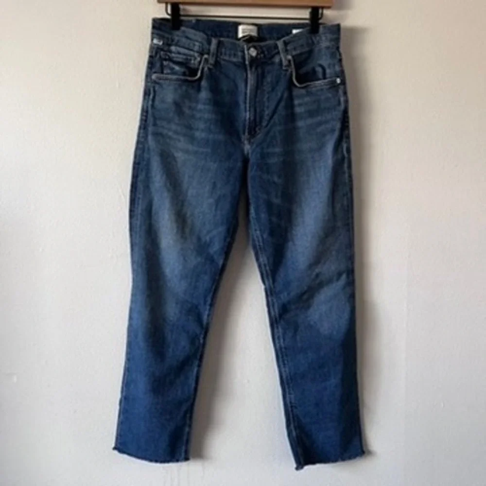 Citizens of Humanity Isola Jeans Medium Wash Raw Hem‎ High Rise size 30